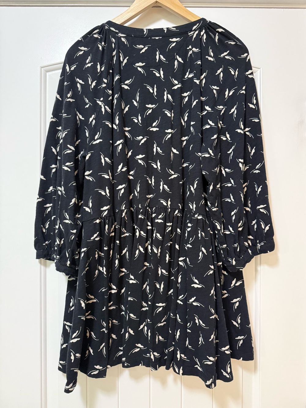 Maeve Black Floral Tiered Women’s Knit Top 2X - Picture 5 of 7